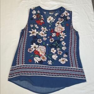 Market & spruce blue sleeveless blouse size XS. Workwear. Casual.